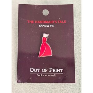 NEW Out of Print The Handmaids Tale Enamel Pin Margaret Atwood Red White P172